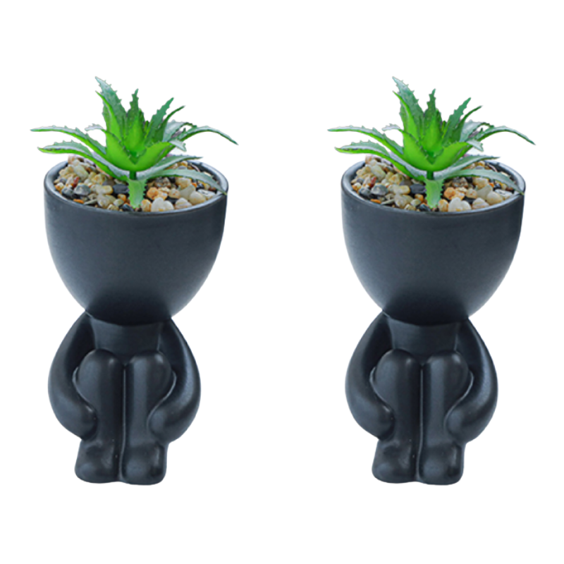 Ceramics Little People Succulent Vase - Senseandtrendz