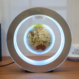 Round LED World Map Floating Globe Magnetic Levitation Light Anti Gravity Magic - Senseandtrendz